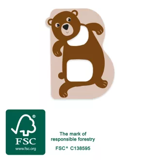 Small Foot - Fa betű - B - JátékManufaktúra