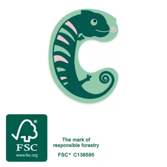 Small Foot - Fa betű - C - JátékManufaktúra