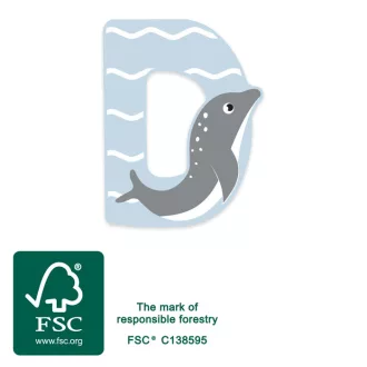 Small Foot - Fa betű - D - JátékManufaktúra