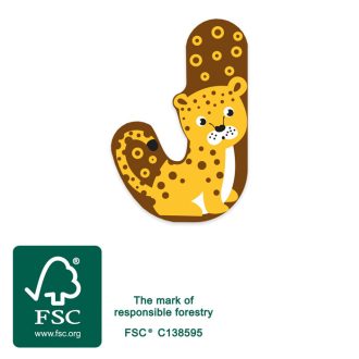 Small Foot - Fa betű - J - JátékManufaktúra