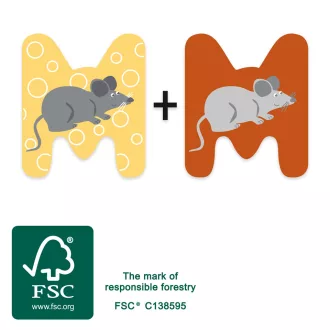 Small Foot - Fa betű - M - JátékManufaktúra