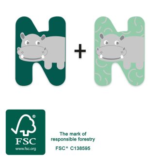 Small Foot - Fa betű - N - JátékManufaktúra