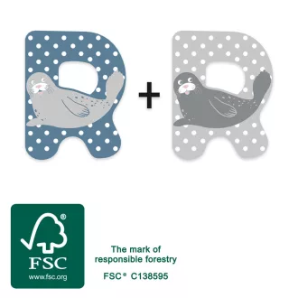 Small Foot - Fa betű - R - JátékManufaktúra