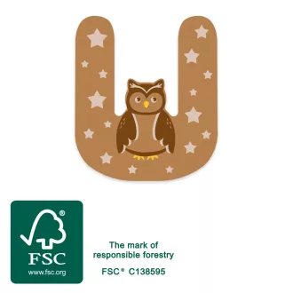 Small Foot - Fa betű - U - JátékManufaktúra