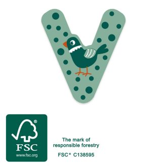 Small Foot - Fa betű - V - JátékManufaktúra