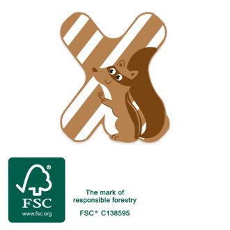 Small Foot - Fa betű - X - JátékManufaktúra