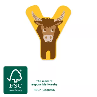 Small Foot - Fa betű - Y - JátékManufaktúra