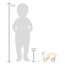 Small Foot - Fa húzós játék Nyuszi zörgős fülekkel - JátékManufaktúra