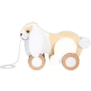 Small Foot - Fa húzós játék Nyuszi zörgős fülekkel - JátékManufaktúra