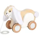 Small Foot - Fa húzós játék Nyuszi zörgős fülekkel - JátékManufaktúra