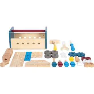 Small Foot - Munkapad és szerszámosláda 2 az 1-ben - Workshop - JátékManufaktúra