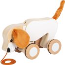 Small Foot - Fa húzós játék Kutyus zörgős fülekkel - JátékManufaktúra