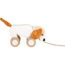 Small Foot - Fa húzós játék Kutyus zörgős fülekkel - JátékManufaktúra