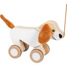Small Foot - Fa húzós játék Kutyus zörgős fülekkel - JátékManufaktúra
