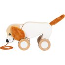 Small Foot - Fa húzós játék Kutyus zörgős fülekkel - JátékManufaktúra