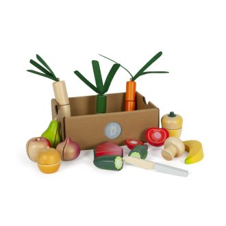 Small Foot - Friss gyümölcs- és zöldségszeletelő készlet - JátékManufaktúra