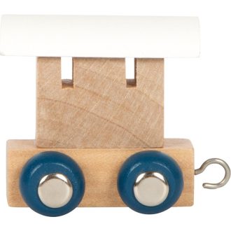 Small Foot - Sarki betűs vagon fehér - JátékManufaktúra