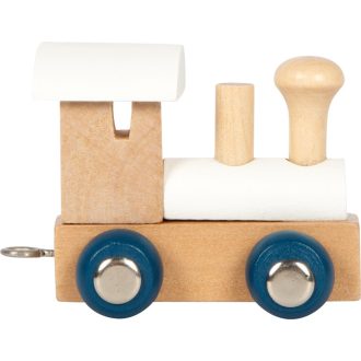 Small Foot - Fehér betűvonat - Polár - JátékManufaktúra