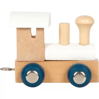 Small Foot - Fehér betűvonat - Polár - JátékManufaktúra