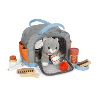 Small Foot - Plüss macska gondozó készlettel - JátékManufaktúra