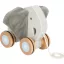 Small Foot - Fa húzós játék Elefánt zörgős fülekkel - JátékManufaktúra