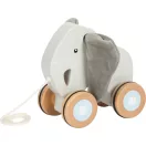 Small Foot - Fa húzós játék Elefánt zörgős fülekkel - JátékManufaktúra