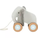 Small Foot - Fa húzós játék Elefánt zörgős fülekkel - JátékManufaktúra