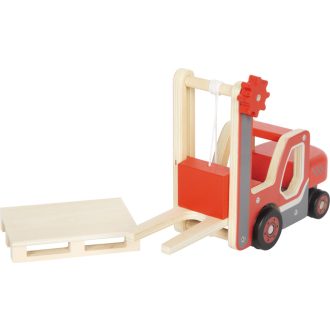 Small Foot - Fa targoncás készlet raklappal - JátékManufaktúra