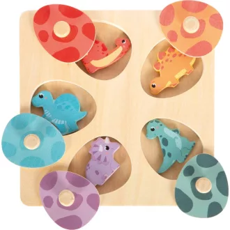 Small Foot - Fa memória puzzle - Dino - JátékManufaktúra