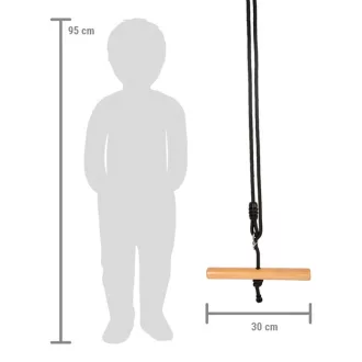 Small Foot - Trapéz hinta Black Line - JátékManufaktúra