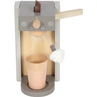 Small Foot - Fa kávéfőző tartozékokkal, Tasty szürke - JátékManufaktúra