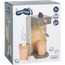 Small Foot - Fa kávéfőző tartozékokkal, Tasty szürke - JátékManufaktúra