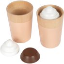 Small Foot - Fa kávéfőző tartozékokkal, Tasty szürke - JátékManufaktúra