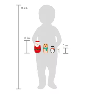 Small Foot - Matrijoska karácsonyi kiadás - JátékManufaktúra