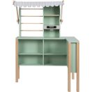 Drevený obchod a kuchynka Tasty zelená 2 v 1