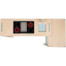 Drevený obchod a kuchynka Tasty zelená 2 v 1