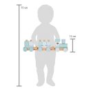 Small Foot - Rakosgatás Fa vonat kék - JátékManufaktúra