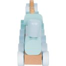 Small Foot - Rakosgatás Fa vonat kék - JátékManufaktúra