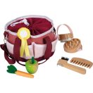 Small Foot - Lóápoló készlet piros táskával - JátékManufaktúra