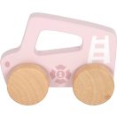 Small Foot - Tolható fa autó, rózsaszín - JátékManufaktúra