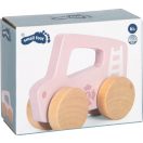 Small Foot - Tolható fa autó, rózsaszín - JátékManufaktúra