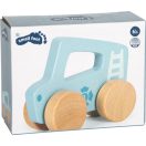 Small Foot - Tolható fa autó, kék - JátékManufaktúra