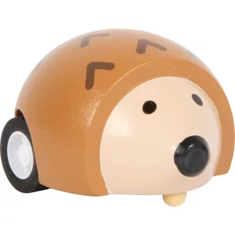 Small Foot - Felhúzható fa állatfigura: Sün - JátékManufaktúra