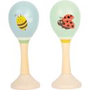 Small Foot - Fa rumba golyók Méhecske és Katicabogár (2 db) - JátékManufaktúra