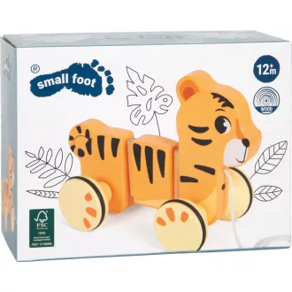 Small Foot - Fa húzós játék: Tigris - JátékManufaktúra