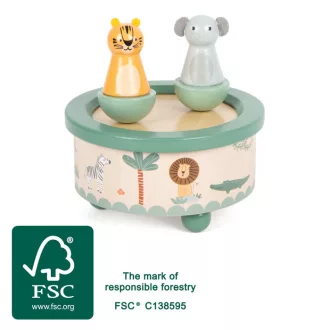 Small Foot - Zenélő ékszerdoboz Safari - JátékManufaktúra