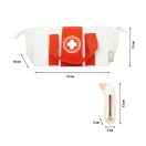 Small Foot - Orvosi szett piros-fehér táskával - JátékManufaktúra