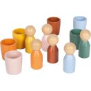 Small Foot - Montessori válogató poharak figurákkal - JátékManufaktúra