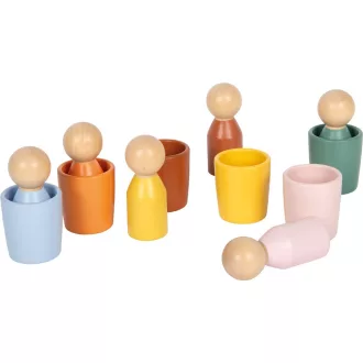 Small Foot - Montessori válogató poharak figurákkal - JátékManufaktúra