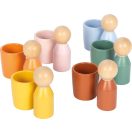 Small Foot - Montessori válogató poharak figurákkal - JátékManufaktúra